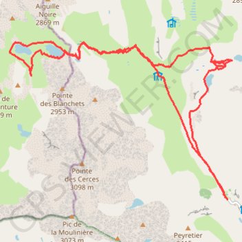 Trace GPS La Vallée de Névache, itinéraire, parcours