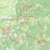 Trace GPS Saint-Jean-du-Bruel Course à pied tout terrain, itinéraire, parcours