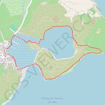 Trace GPS Peyriac-de-Mer, itinéraire, parcours