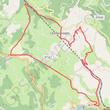 Trace GPS Tarare - les Sauvages, itinéraire, parcours