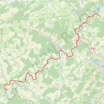 Trace GPS Bourges (18) - Breurey-lès-Faverney (70) - De Seveux à Breurey-lès-Faverney, itinéraire, parcours