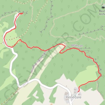 Trace GPS Vallée de la Loue, itinéraire, parcours