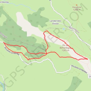 Trace GPS Trace-Gps-Behorleguy-1265m-Topopyrenees-Mariano, itinéraire, parcours