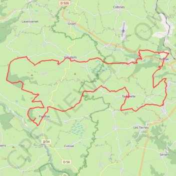 Trace GPS La Planèze de Saint-Flour, itinéraire, parcours
