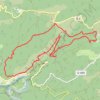Trace GPS Source et moulin du Tiourre, itinéraire, parcours