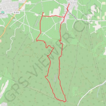 Trace GPS Autour de Saint-Paul-les-Fonts (30), itinéraire, parcours
