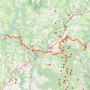 Trace GPS Miremont volvic, itinéraire, parcours