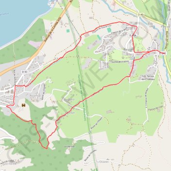 Trace GPS Boucle de la Mûre, itinéraire, parcours