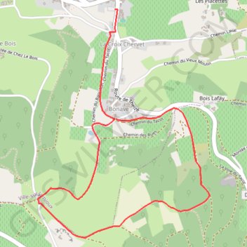 Trace GPS Tour 3-4Km, itinéraire, parcours