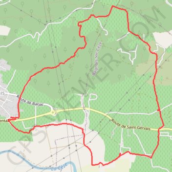 Trace GPS Saint-Gervais, itinéraire, parcours