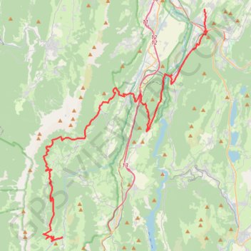 Trace GPS Mont Barral, itinéraire, parcours