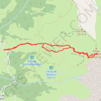Trace GPS Pointe des Porthets (Aravis), itinéraire, parcours