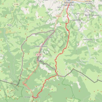 Trace GPS Camino de Santiago, itinéraire, parcours
