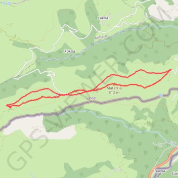 Trace GPS Les crêtes du Mataria, itinéraire, parcours