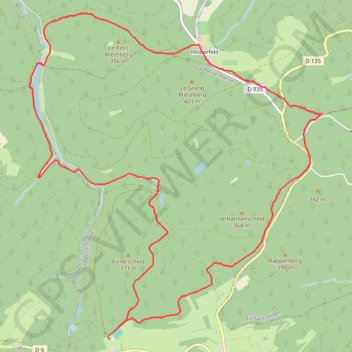 Trace GPS L'Étang du Donnenbach - La Petite-Pierre, itinéraire, parcours