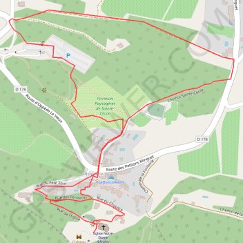 Trace GPS Circuit de découverte d'Oppède-le-Vieux, itinéraire, parcours