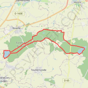 Trace GPS Etangs de Péronnes et des Noues, itinéraire, parcours