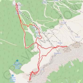 Trace GPS Petite Moucherolle & Tête des Chaudières, itinéraire, parcours