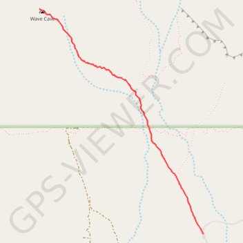 Trace GPS Wave Cave, itinéraire, parcours