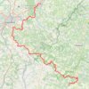 Trace GPS GR36 De La Rochefoucauld (Charente) à Bourdeilles (Dordogne), itinéraire, parcours