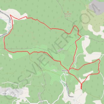 Trace GPS Saint-Antonin-du-Var, itinéraire, parcours