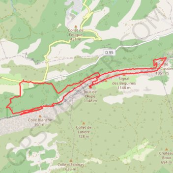 Trace GPS Randonnée du vertige : Voie Gombault et Sentier Marcel Estruch, itinéraire, parcours