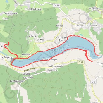 Trace GPS La Gironie (Lac du Causse), itinéraire, parcours