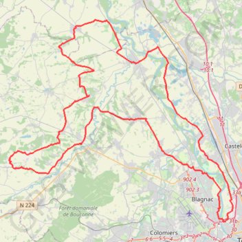 Trace GPS TOAC 2022 Rameaux rouge 99 kms (d+ 587m), itinéraire, parcours