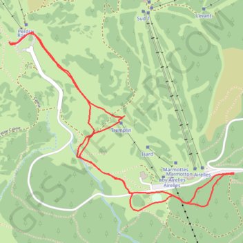 Trace GPS Les Airelles - Mollera dels Clots, itinéraire, parcours