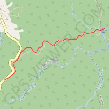 Trace GPS Trace des Jésuites - Trou d'eau, itinéraire, parcours