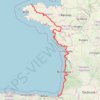 Trace GPS La Vélodyssée, itinéraire, parcours
