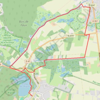 Trace GPS Circuit de la Chapelle du Marais - Rieulay, itinéraire, parcours