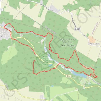 Trace GPS Auffargis (78 - Yvelines), itinéraire, parcours