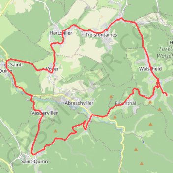 Trace GPS PARCOURS-33km-IBP91-hiking, itinéraire, parcours
