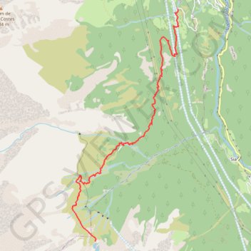 Trace GPS Lac de Bastampe, itinéraire, parcours