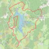 Trace GPS Saint Marc à Loubaud, tour du lac de la Vaud-Gelade, itinéraire, parcours