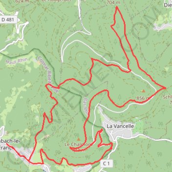 Trace GPS Rando du Val d'Argent, itinéraire, parcours