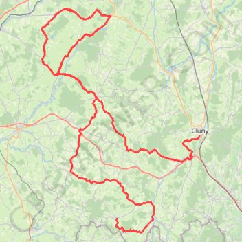 Trace GPS Saone et Loire #2, itinéraire, parcours