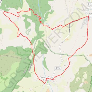 Trace GPS Sainte-Croix-à-Lauze, itinéraire, parcours