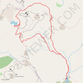 Trace GPS Lac de Dabron (74), itinéraire, parcours