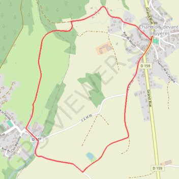 Trace GPS Chemins du Cœur des Vosges - Le moulin, itinéraire, parcours