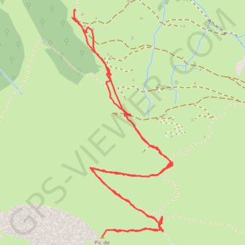 Trace GPS Pic de BERGONS, itinéraire, parcours