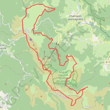Trace GPS Tour de Pierre-sur-Haute - Saint-Bonnet-le-Courreau, itinéraire, parcours