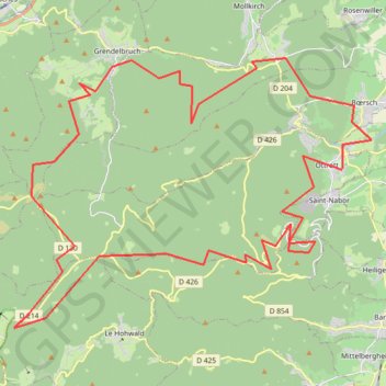 Trace GPS CDC-2016-VTT-59km, itinéraire, parcours