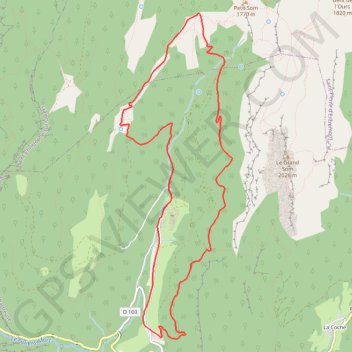 Trace GPS Autour du monastère de la Grande Chartreuse, itinéraire, parcours