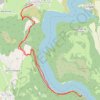 Trace GPS Lac de Vouglans - Jura, itinéraire, parcours