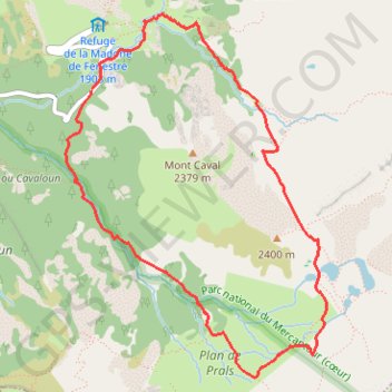 Trace GPS Lacs de Prals, itinéraire, parcours