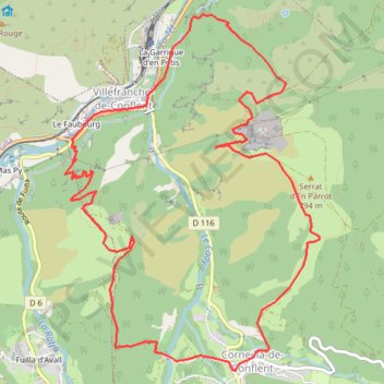 Trace GPS Boucle du Conflent, itinéraire, parcours