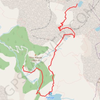 Trace GPS été 2019-J4-lac d'allos- lac du trou de l'aigle- refuge lac, itinéraire, parcours