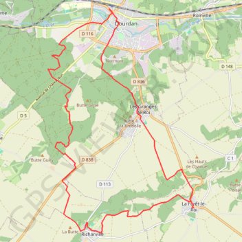 Trace GPS La Forêt le Roi, itinéraire, parcours